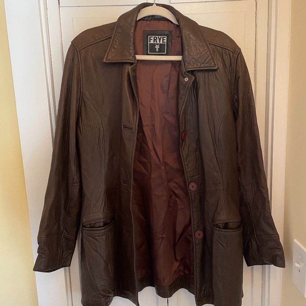 Frye Classic Rugged Leather Jacket Size Large